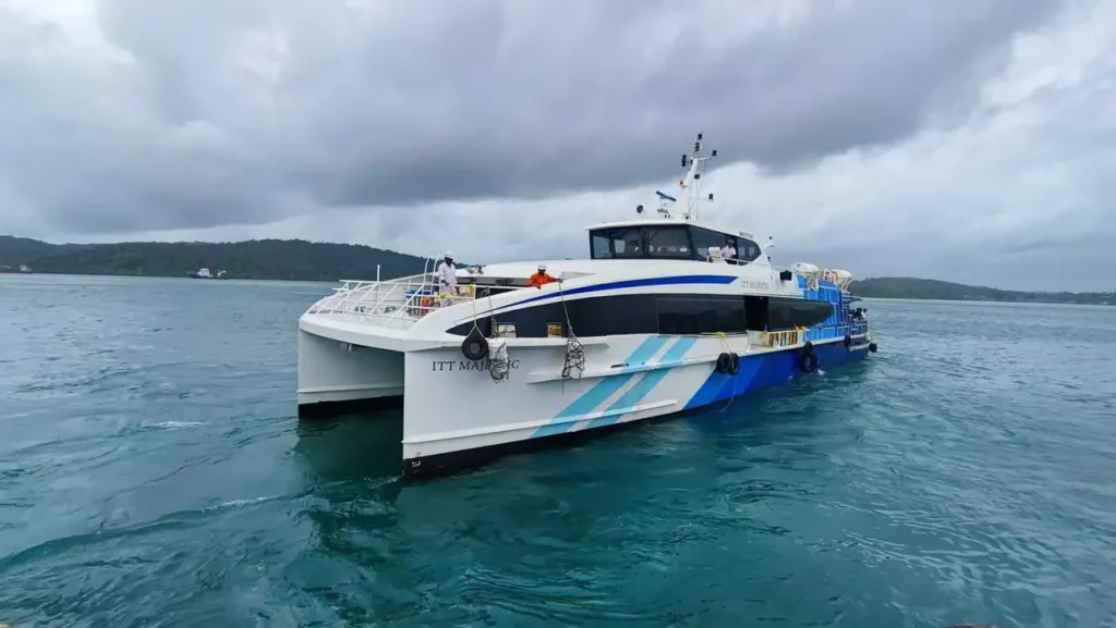 an ocean ferry named ITT Majestic