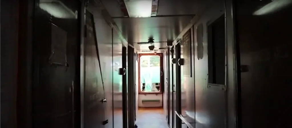 Dark passageway in a ship