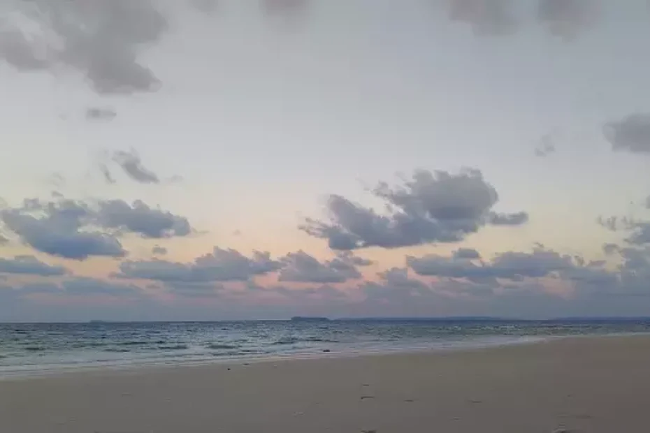 A white sand beach in Andaman Islands named Mark Bay Beach